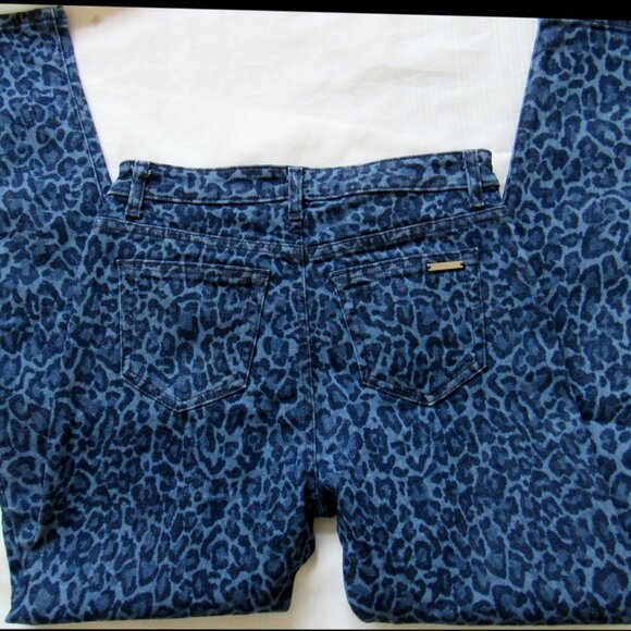 Michael Kors Animal Print Jeans Denim,sz.4. Blue,Cotton - Picture 4 of 8